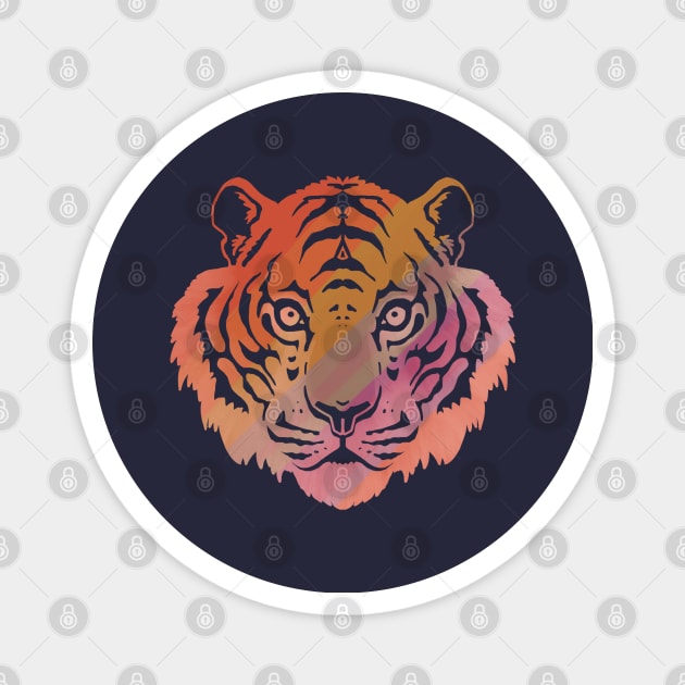 Tiger - Rainbow Magnet by Tanimator